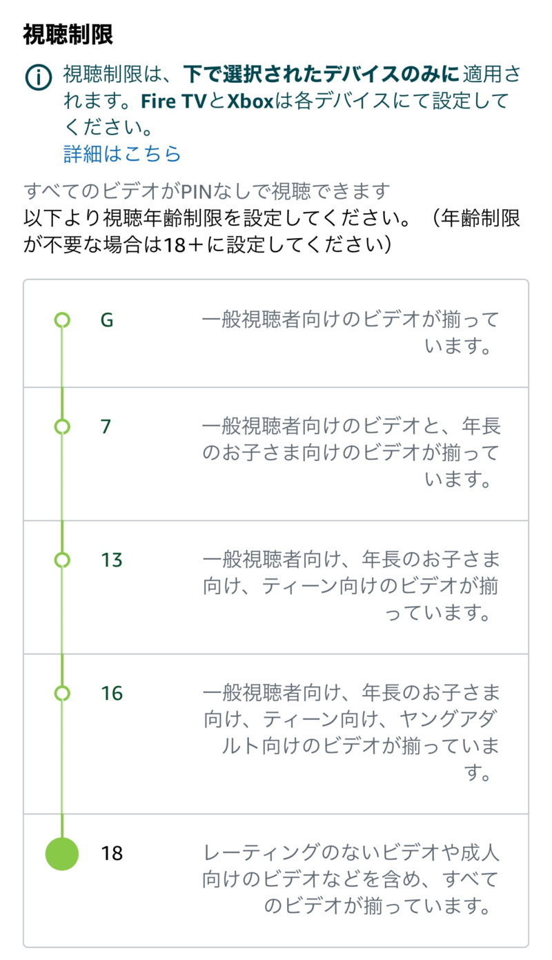 視聴制限