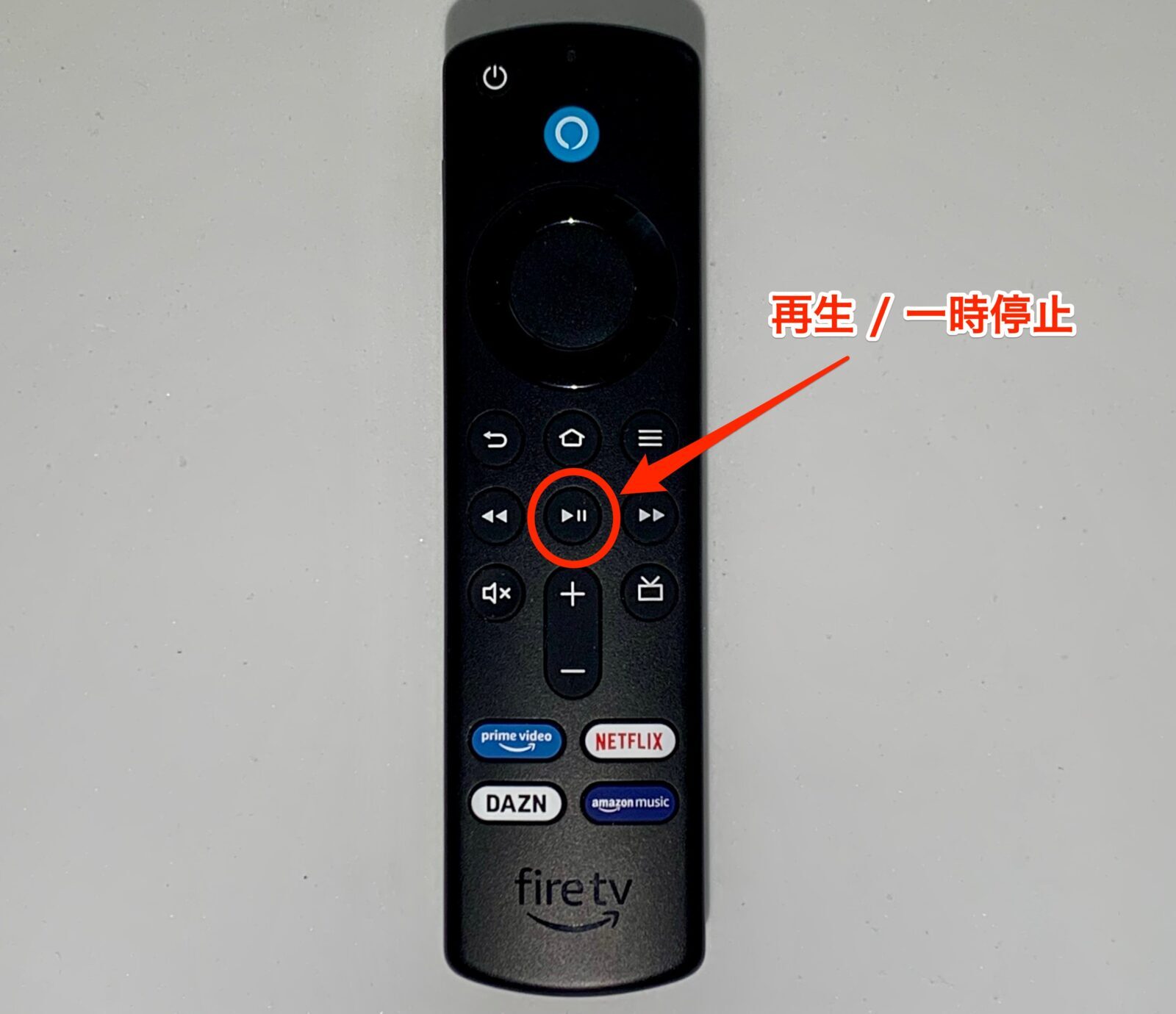 リモコンの再生/停止