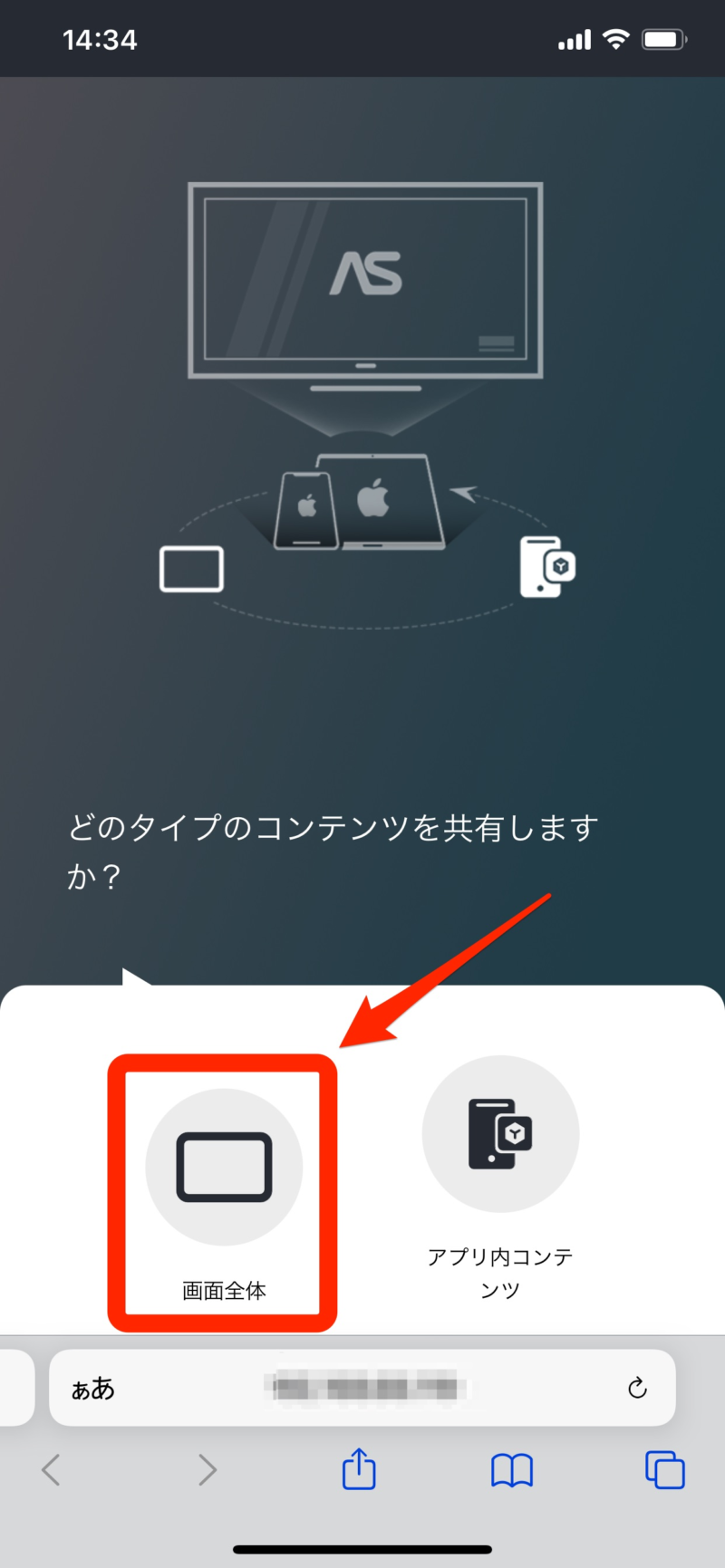 画面全体