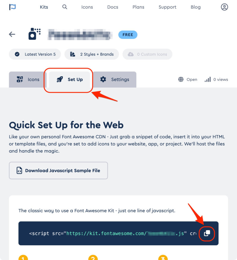 Quick Set Up for the Web
