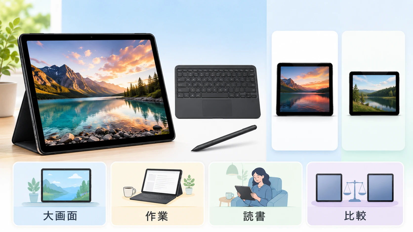 Fire Max 11とFire HD 10とFire HD 8の違いが分かる比較アイキャッチ