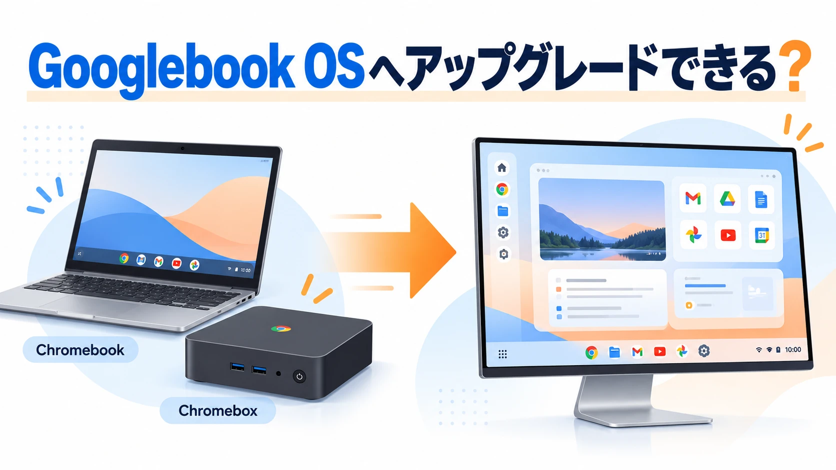 Chromebook・ChromeboxのGooglebook OS対応