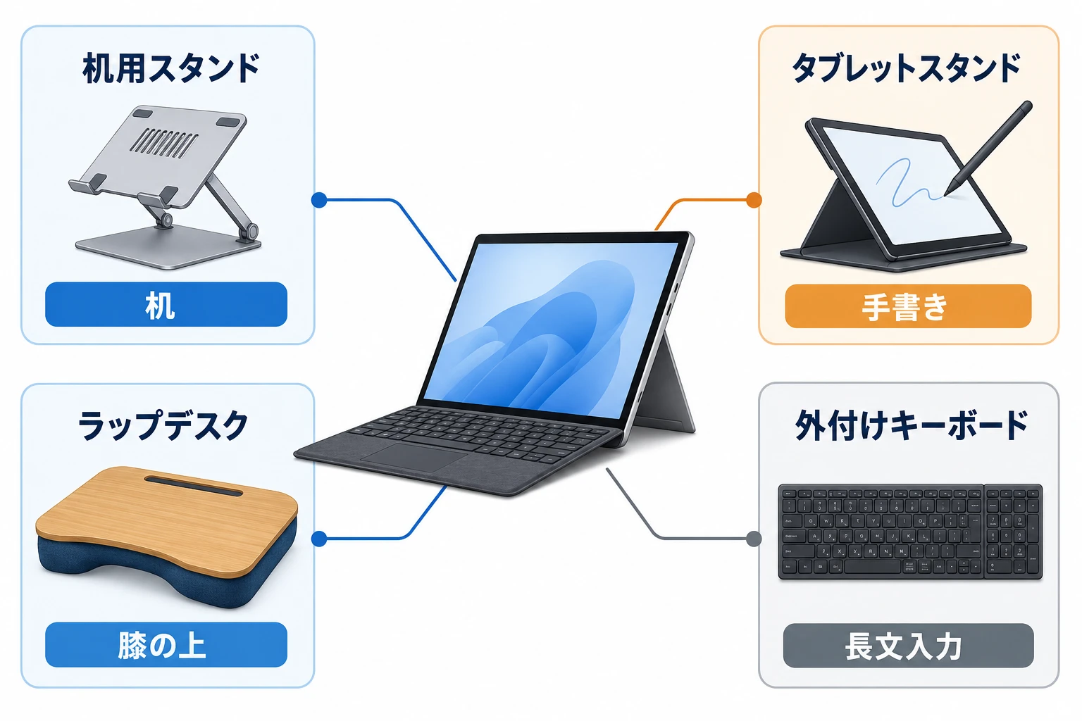 Surface Proを快適に使う周辺機器の選び方