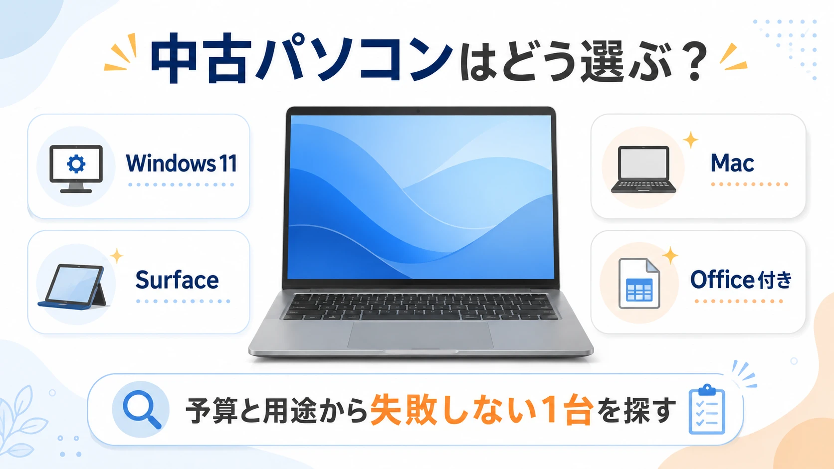 リスタ(REYSTA)の中古パソコンを用途別に選ぶ方法