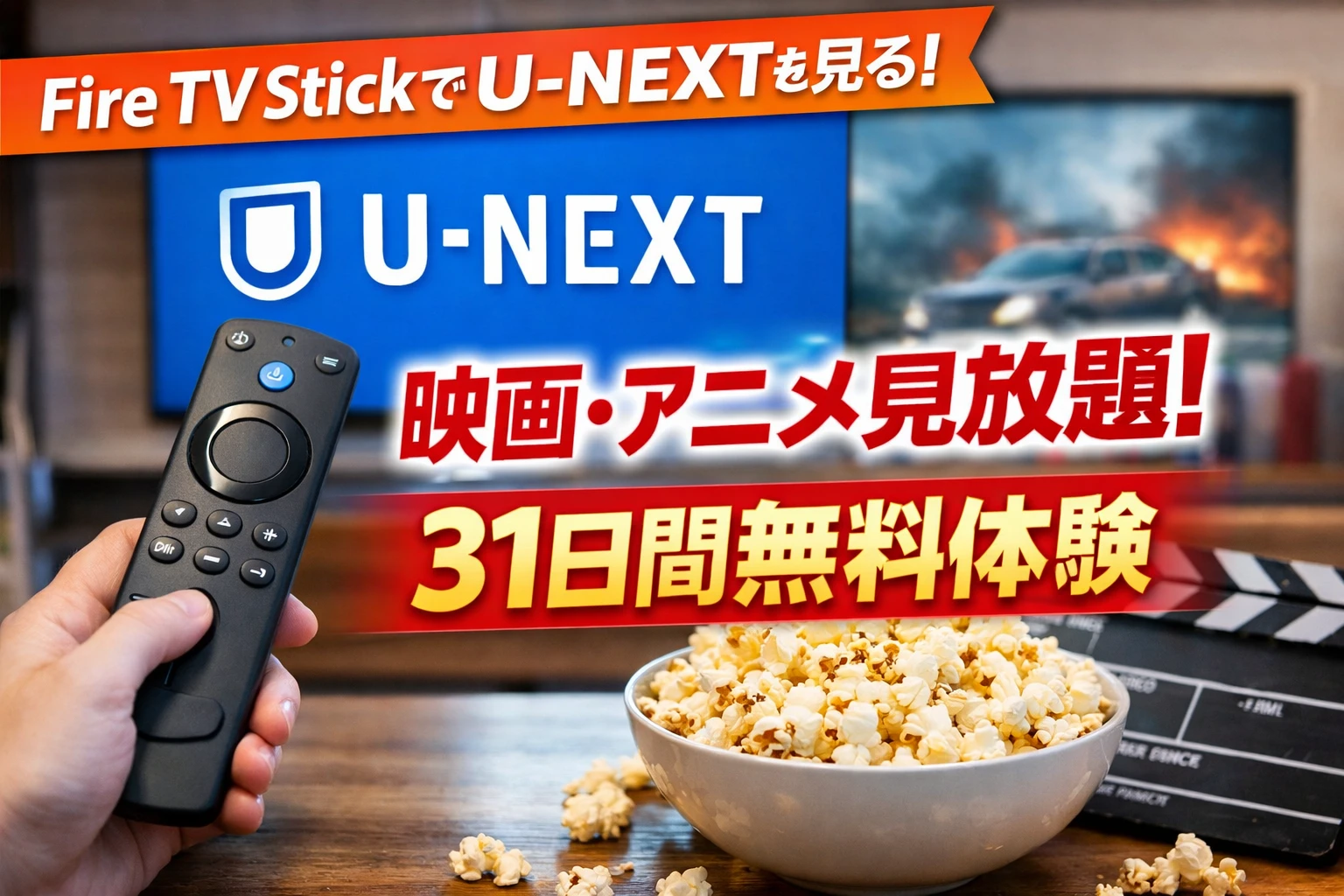 Fire TV StickでU-NEXTを見る方法｜最もお得に映画・アニメを楽しむ使い方