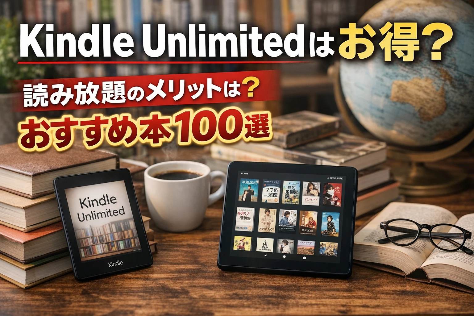 Kindle Unlimitedは本当にお得？読み放題のメリットとおすすめ本100選【2026年最新版