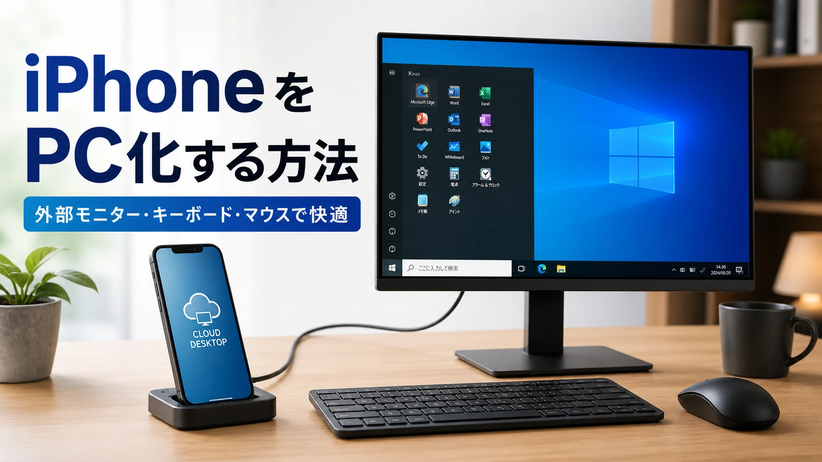 iPhoneをPC化するならXServerクラウドPCが現実的。iPhoneでWindowsを使う方法