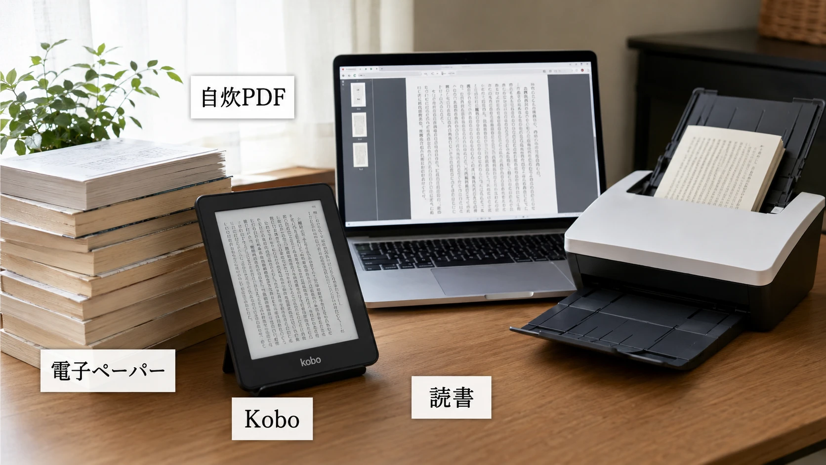 Koboで自炊PDFを読む電子書籍リーダーの選び方