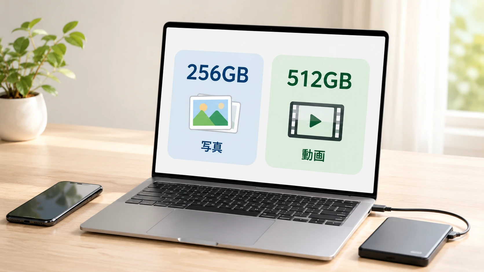 MacBook Neo 256GBと512GBの容量選び