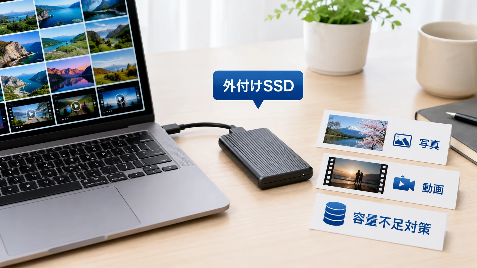MacBook Neoと外付けSSDの容量不足対策