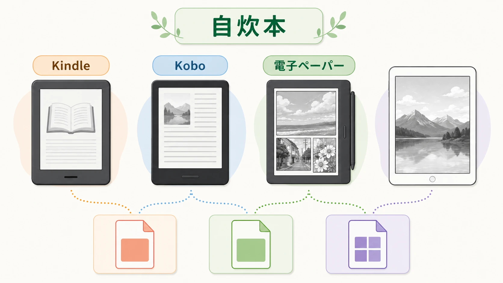 自炊本を読む電子書籍リーダー比較