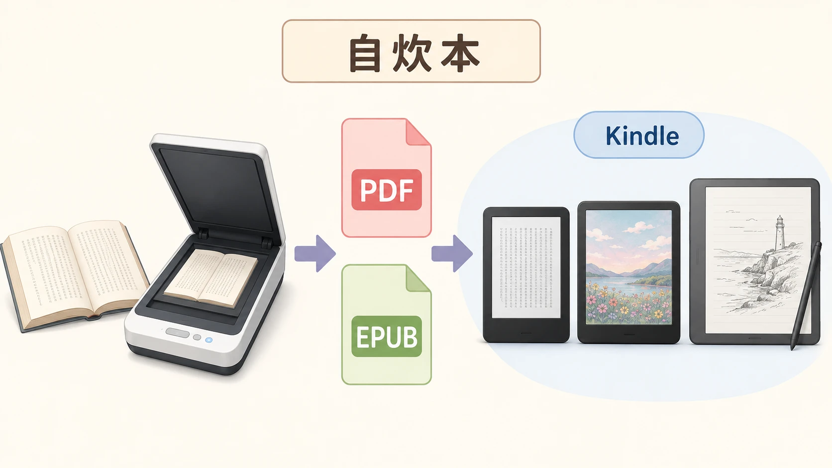 自炊PDFをKindleに転送