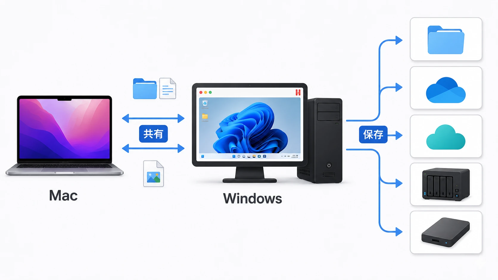 マックとウィンドウズ 2012 (移行・共存・共有) MacとWindowsでファイル共有する方法。Parallels、BootCamp、SMB