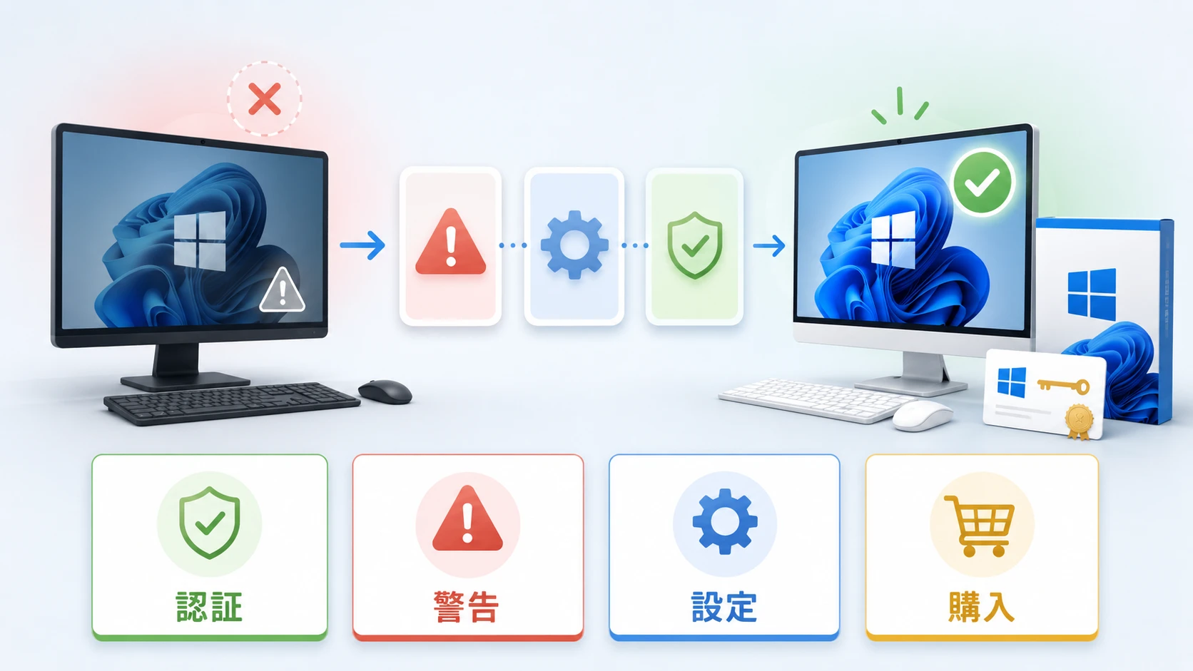 Windows 11のライセンス認証と正規ライセンスの選び方