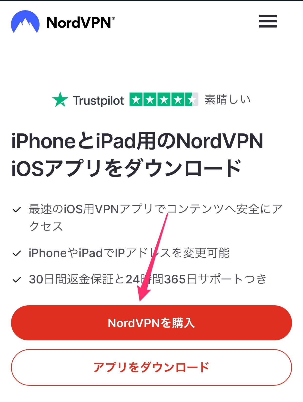 NordVPNを購入