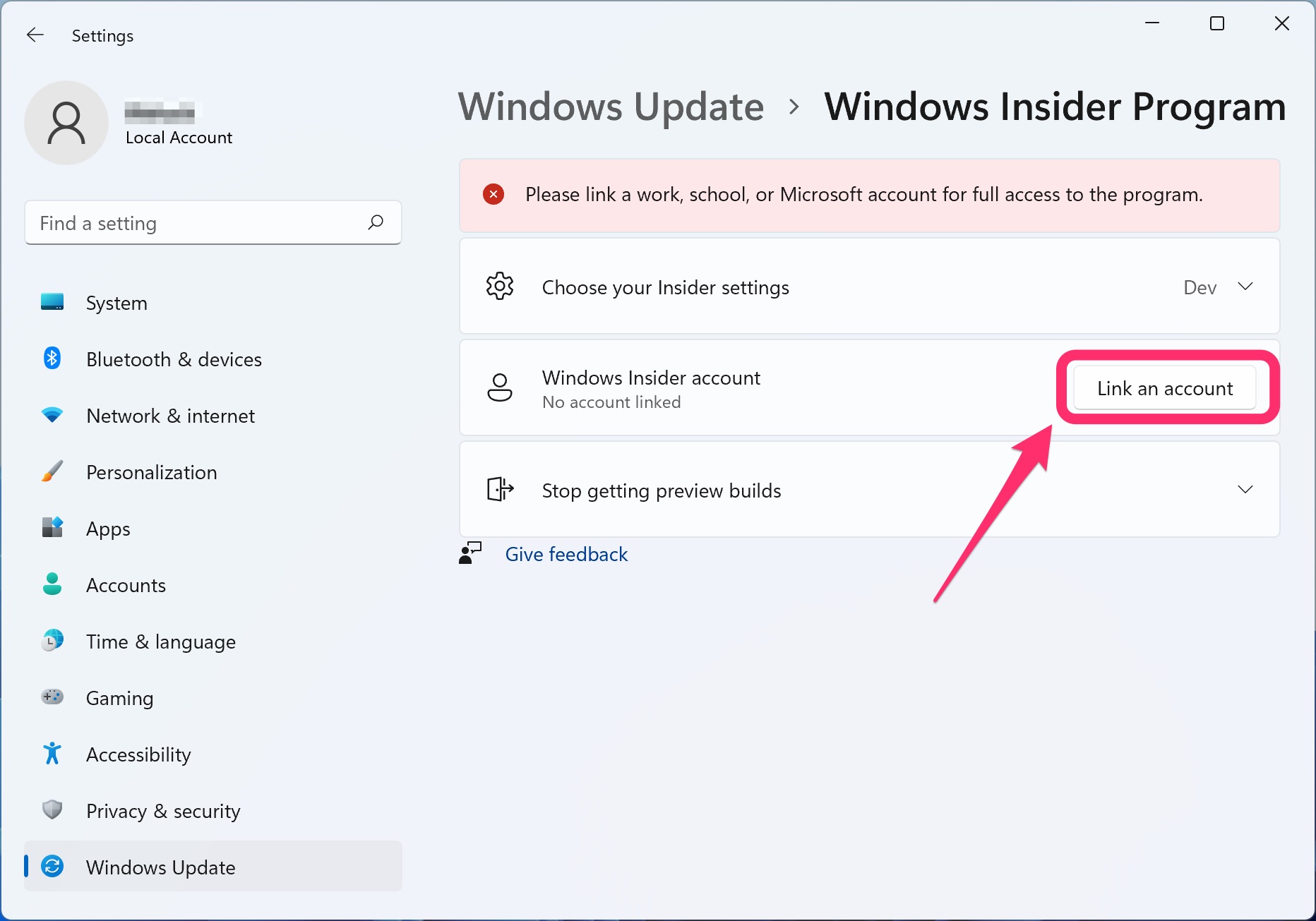 Windows Insider Program 